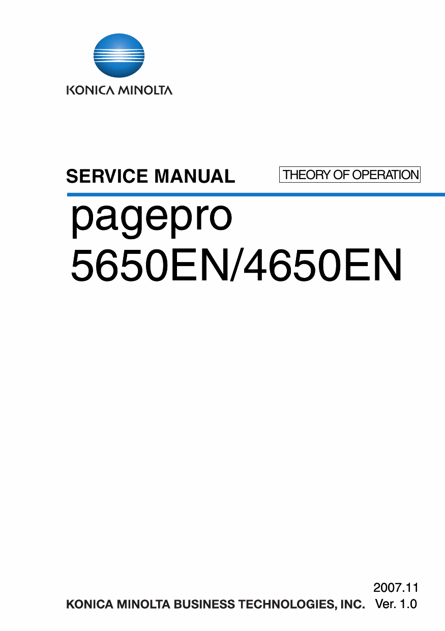 Konica-Minolta pagepro 5650EN 4650EN THEORY-OPERATION Service Manual-1